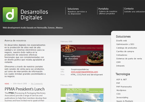 Desarrollos digitales website