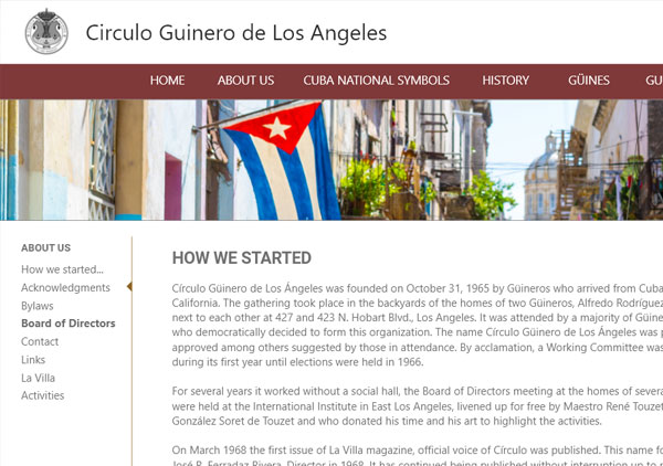 Circulo guinero wordpress website